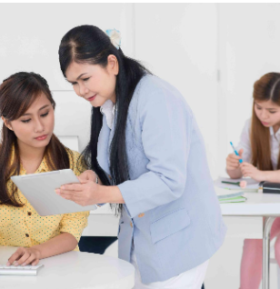 Girl working